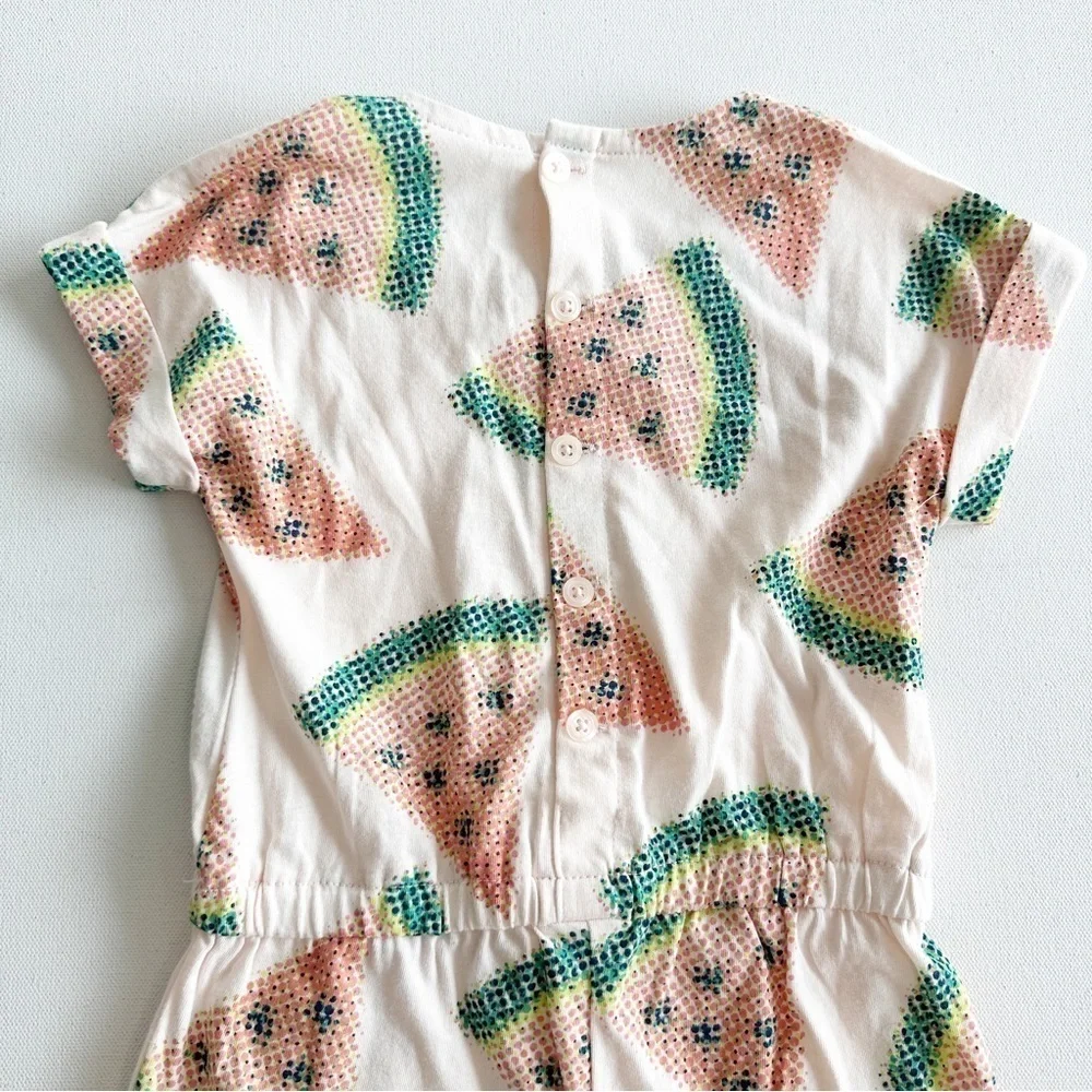 Baby Gap Romper Shorts Watermelon Print Little Girls 4 Toddler